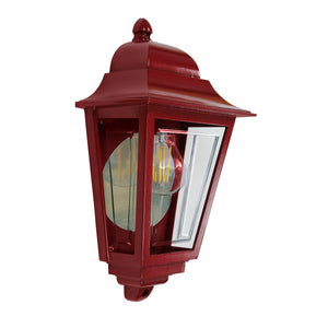 Elstead Lighting Deco Lane 1lt Half Wall Lantern DECO-LANE7-RED