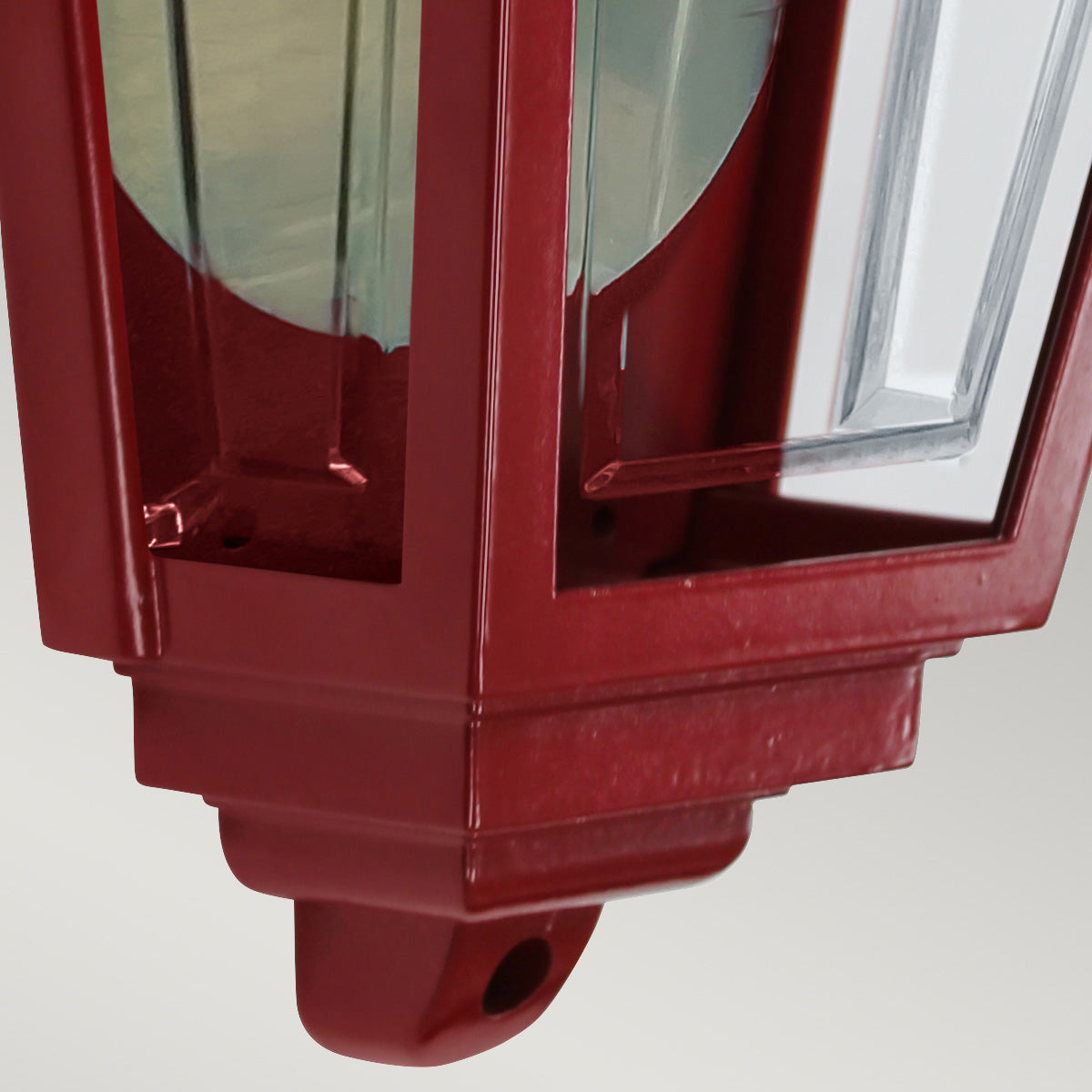 Elstead Lighting Deco Lane 1lt Half Wall Lantern DECO-LANE7-RED
