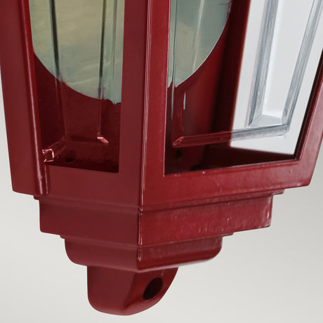 Elstead Lighting Deco Lane 1lt Half Wall Lantern DECO-LANE7-RED