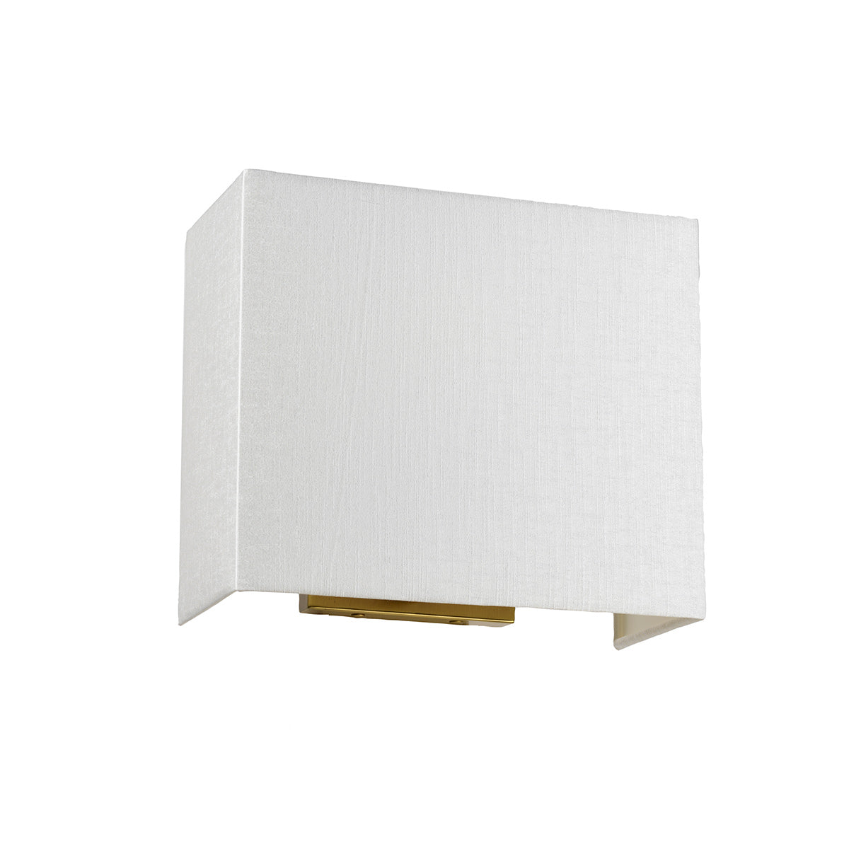 Designer's Lightbox Riley Medium Rectangular Wall Light with Aged Brass Back Plate DL-RILEY-M-IV-AB