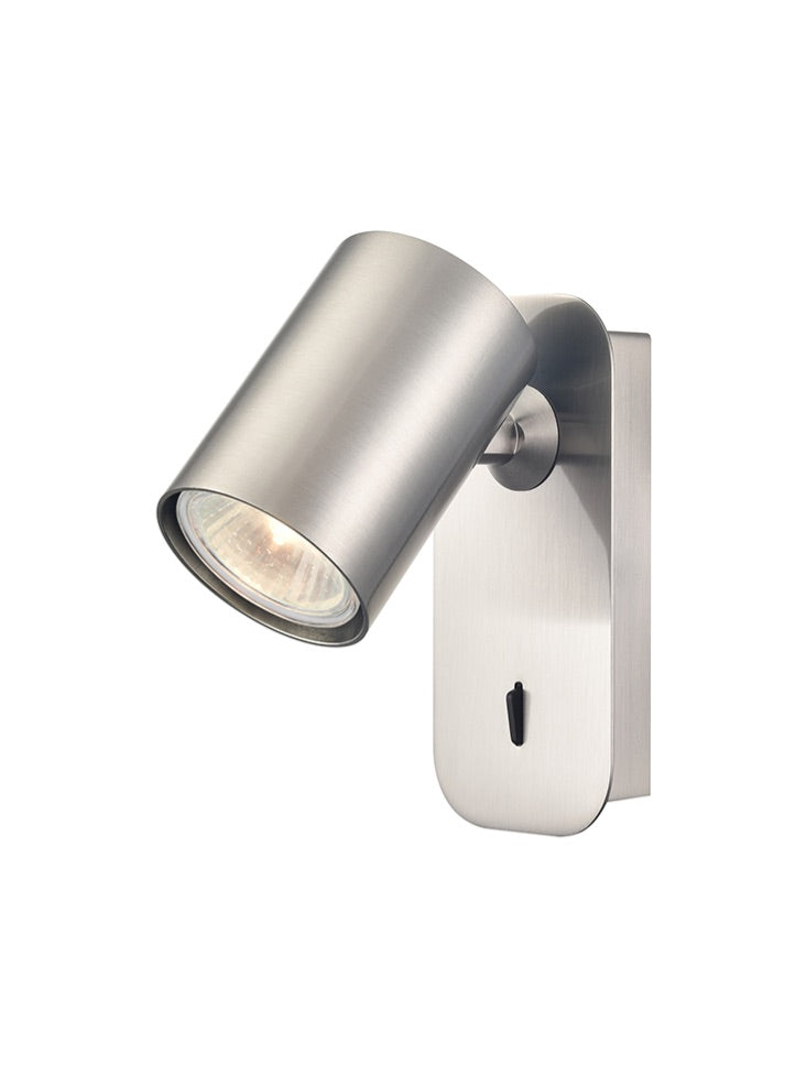 Franklite Duet 1lt spotlight in satin nickel Duet part no - SPOT9171