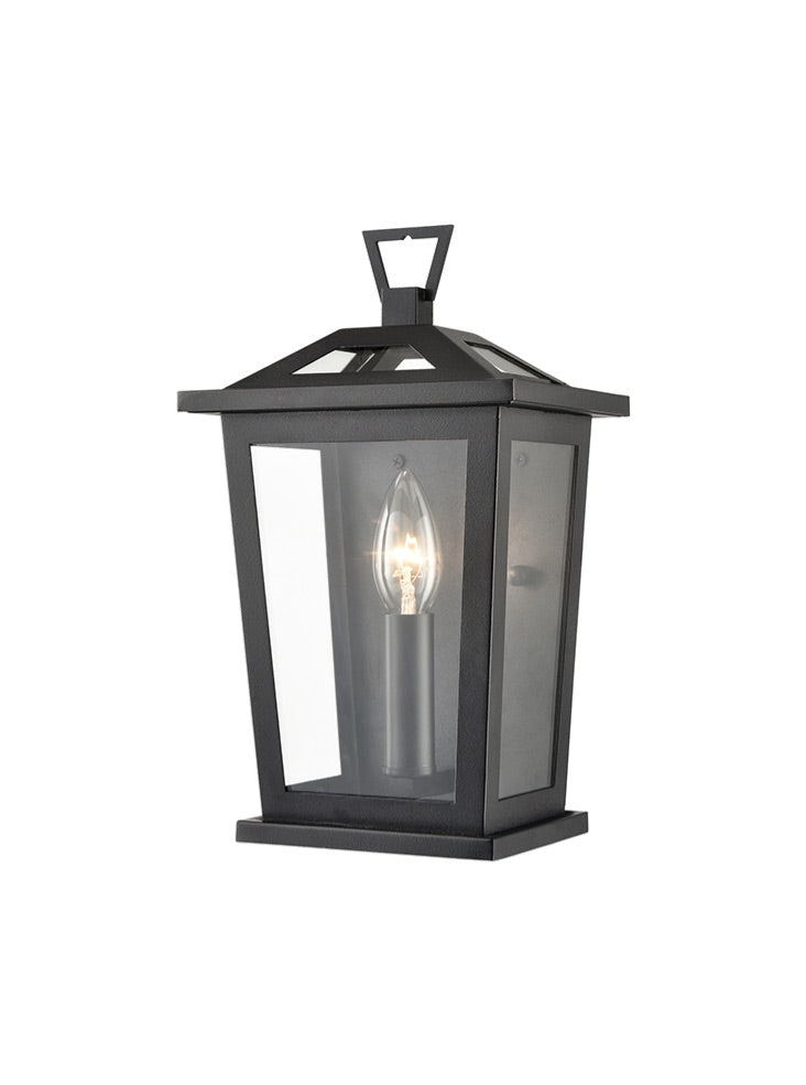 Franklite Dusk 1lt Exterior Wall Light in Matt Black Dusk part no - EXT6646