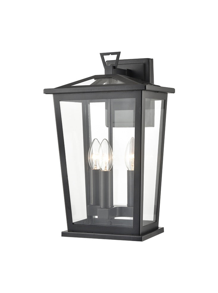 Franklite Dusk 3lt Exterior Wall Light in Matt Black Dusk part no - EXT6648