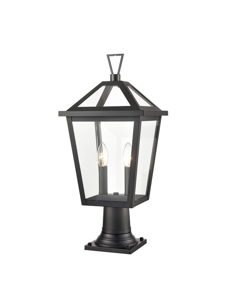 Franklite Dusk 2lt Exterior Bollard in Matt Black Dusk part no - EXT6652