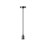 JCC Lighting JC84221BLK E27 Classic Pendant Black
