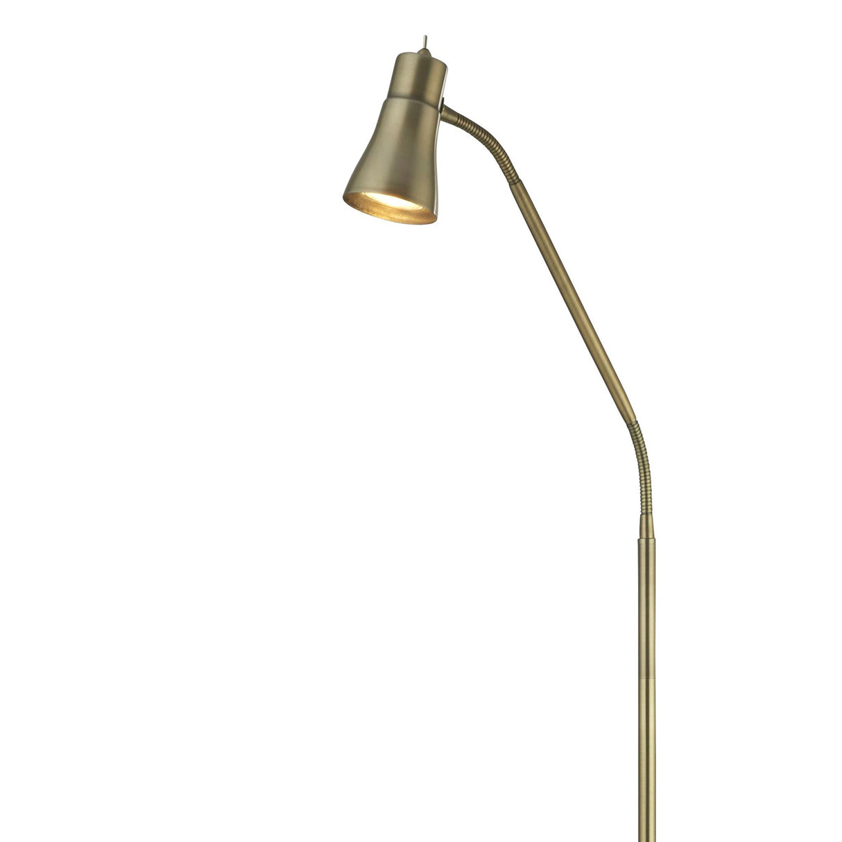 Searchlight Electric Jolly Floor Lamp - Antique Brass Metal 1007AB