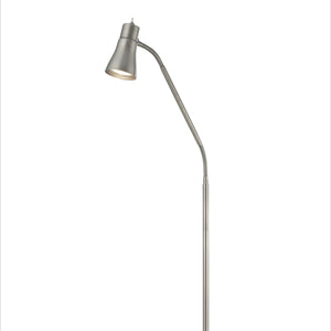 Searchlight Electric Jolly Floor Lamp - Satin Silver Metal 1007SS