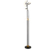 Gio Floor Lamp - Black & Satin Brass Metal
