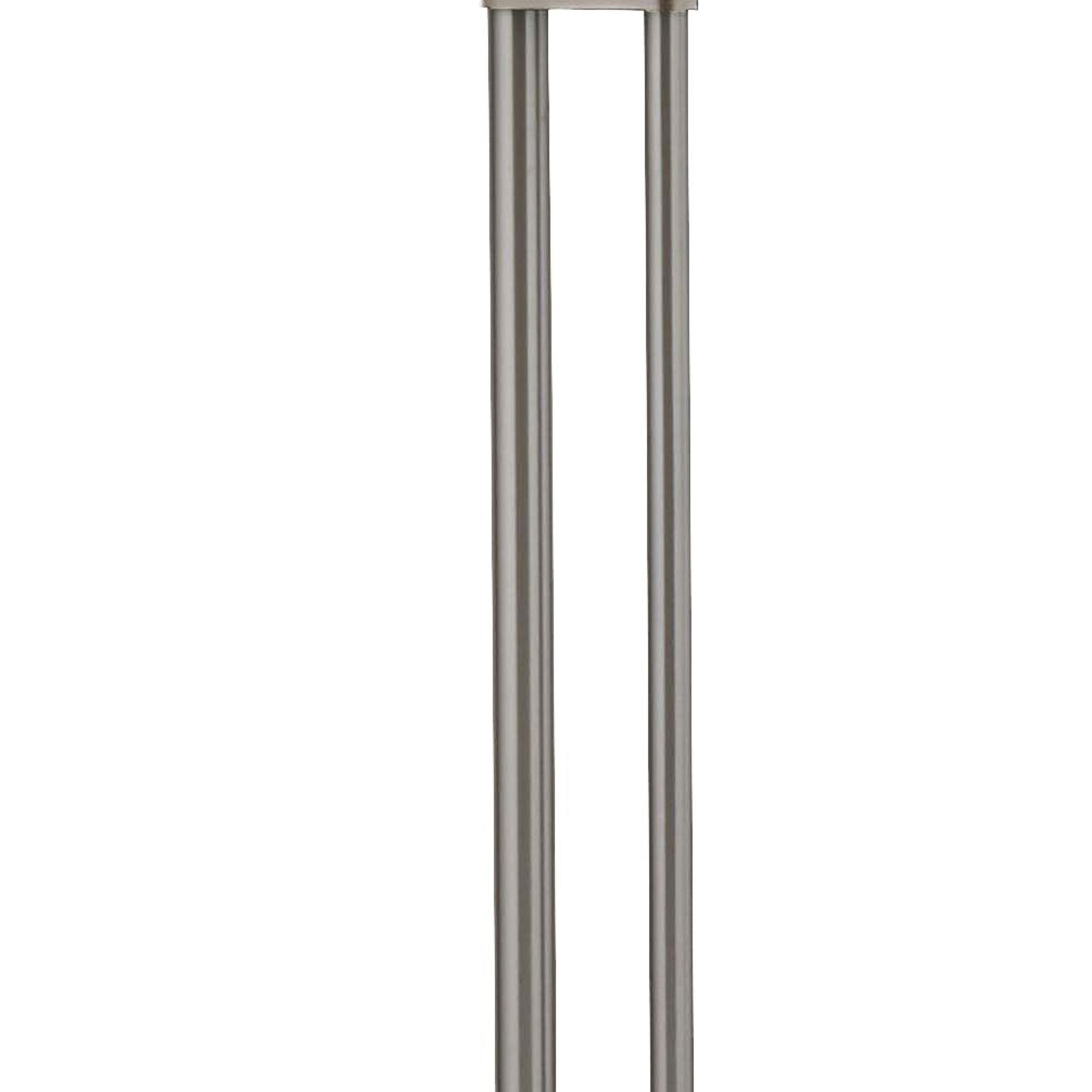 Searchlight Electric Gio Floor Lamp - Satin Nickel & Chrome Metal 1024SNCC