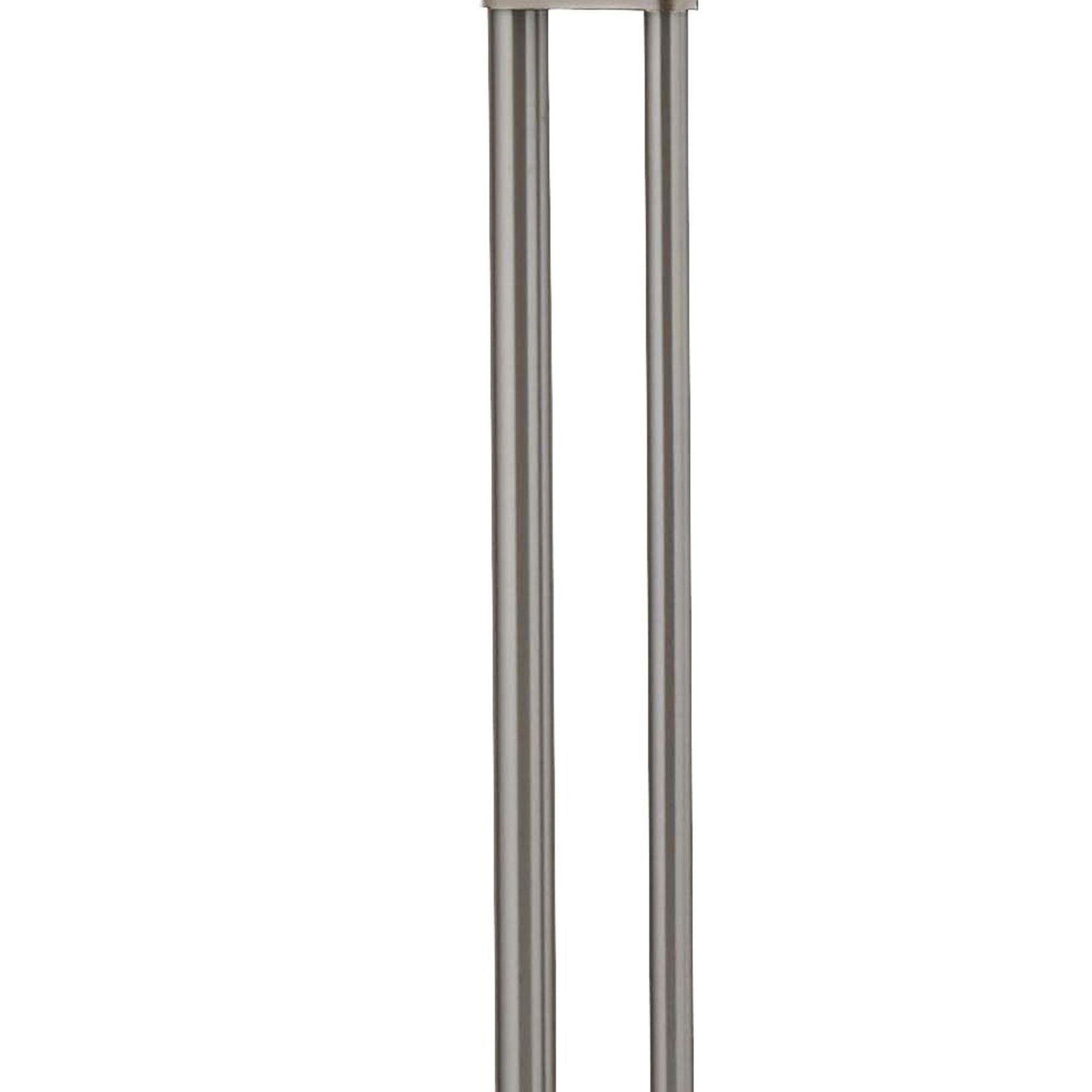Searchlight Electric Gio Floor Lamp - Satin Nickel & Chrome Metal 1024SNCC