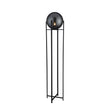 Amsterdam Floor Lamp  - Black Metal & Smoked Glass