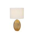 Nadine Table Lamp - Gold Ceramic & Cream Fabric Shade