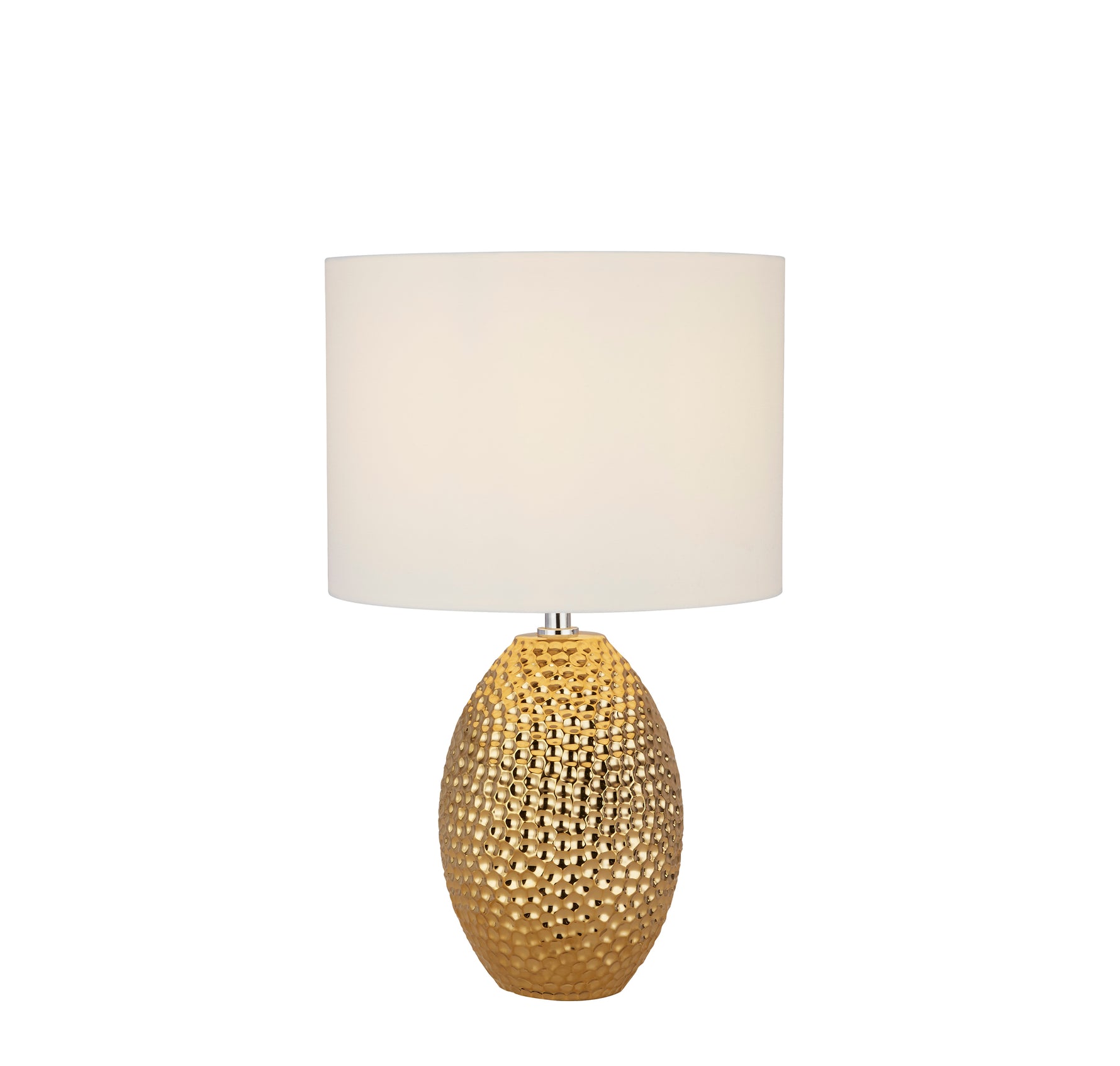 Nadine Table Lamp - Gold Ceramic & Cream Fabric Shade