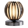 Claw Touch Table Lamp-Chrome, Smoked Acrylic & Frosted Glass