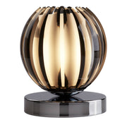 Claw Touch Table Lamp-Chrome, Smoked Acrylic & Frosted Glass