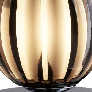 Searchlight Electric Claw Touch Table Lamp-Chrome, Smoked Acrylic & Frosted Glass 1811SM