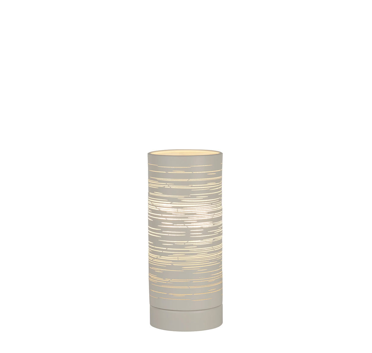 Savvy Table Lamp - Scratched White Metal