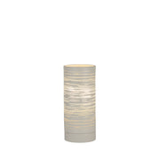 Savvy Table Lamp - Scratched White Metal