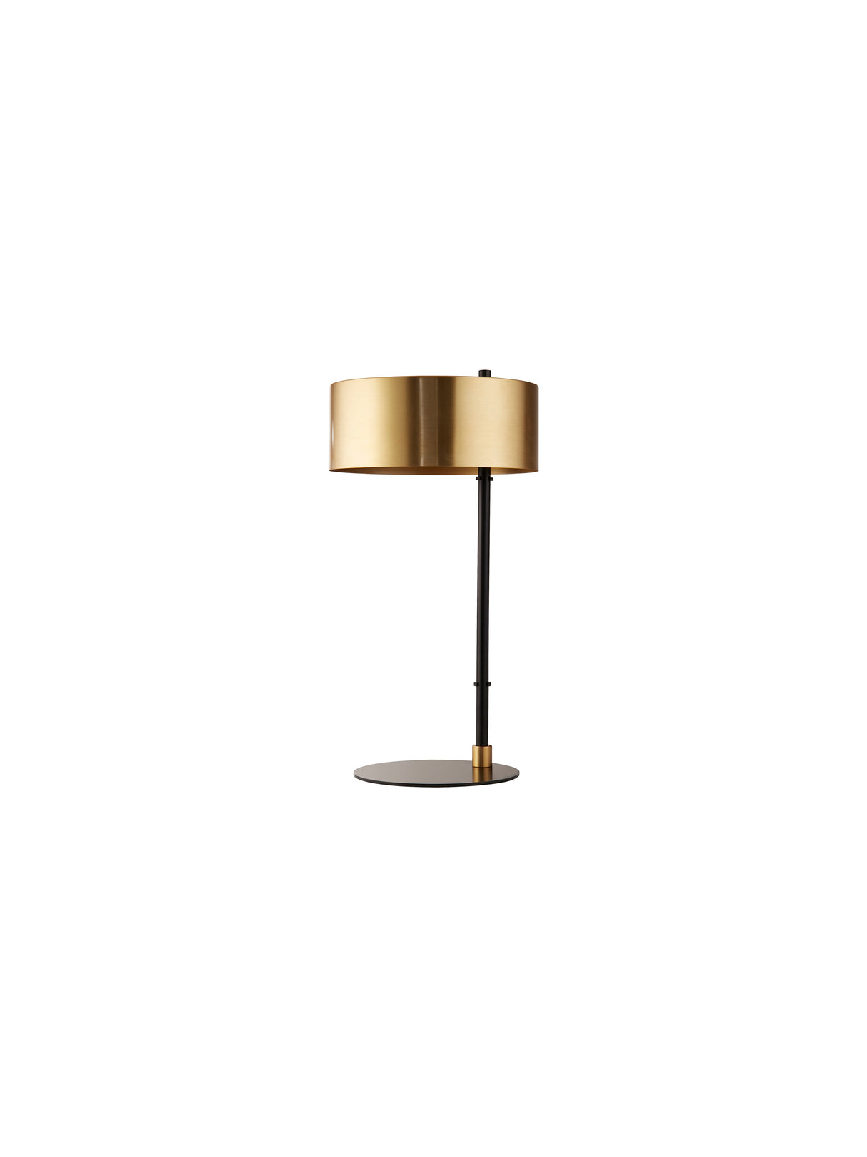 Searchlight Electric Knox Table Lamp - Black & Gold Metal 20224-1GO