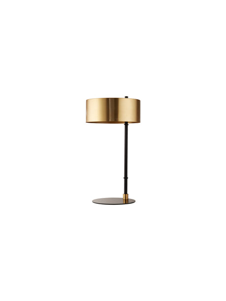 Searchlight Electric Knox Table Lamp - Black & Gold Metal 20224-1GO