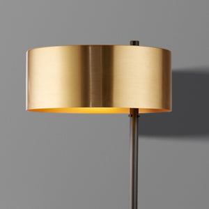 Searchlight Electric Knox Table Lamp - Black & Gold Metal 20224-1GO