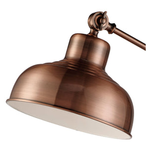 Searchlight Electric Macbeth Floor Lamp - Antique Copper Metal 2028CU