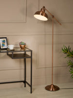 Searchlight Electric Macbeth Floor Lamp - Antique Copper Metal 2028CU