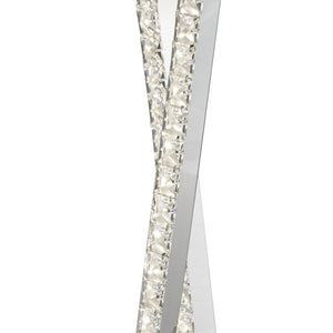 Searchlight Electric Clover 2Lt Table Lamp - Chrome Metal & Clear Crystal 2111CC