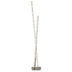 Clover  Floor Lamp - Chrome Metal & Clear Crystal
