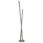 Searchlight Electric Clover  Floor Lamp - Chrome Metal & Clear Crystal 2112CC