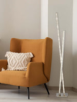 Searchlight Electric Clover  Floor Lamp - Chrome Metal & Clear Crystal 2112CC