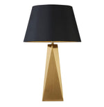 Maldon Table Lamp - Gold Metal & Black Shade with Gold Inner