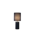 Groove 1Lt Table Lamp, Navy Blue with matching Shade