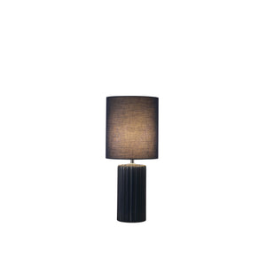 Groove 1Lt Table Lamp, Navy Blue with matching Shade