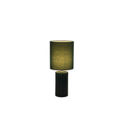 Groove 1Lt Table Lamp, Olive Green with matching Shade