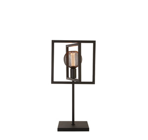 Plaza Table Lamp - Matt Black Metal