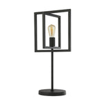 Searchlight Electric Plaza Table Lamp - Matt Black Metal 23201-1BK