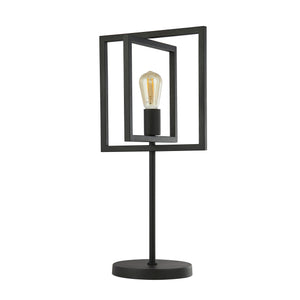 Searchlight Electric Plaza Table Lamp - Matt Black Metal 23201-1BK