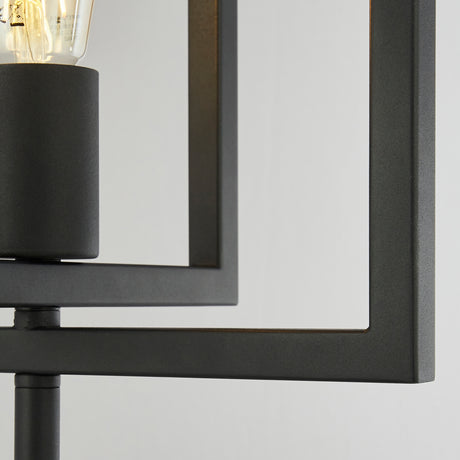 Searchlight Electric Plaza Table Lamp - Matt Black Metal 23201-1BK