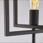 Searchlight Electric Plaza Floor Lamp - Matt Black Metal 23202-1BK