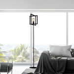 Searchlight Electric Plaza Floor Lamp - Matt Black Metal 23202-1BK