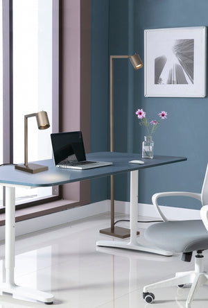 Searchlight Electric Office 1Lt Table Lamp, Latte Metal 24108LT