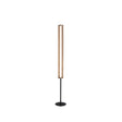 Thread LED Floor Lamp, Gold Mesh and Matt Black Metal