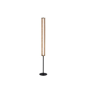 Thread LED Floor Lamp, Gold Mesh and Matt Black Metal