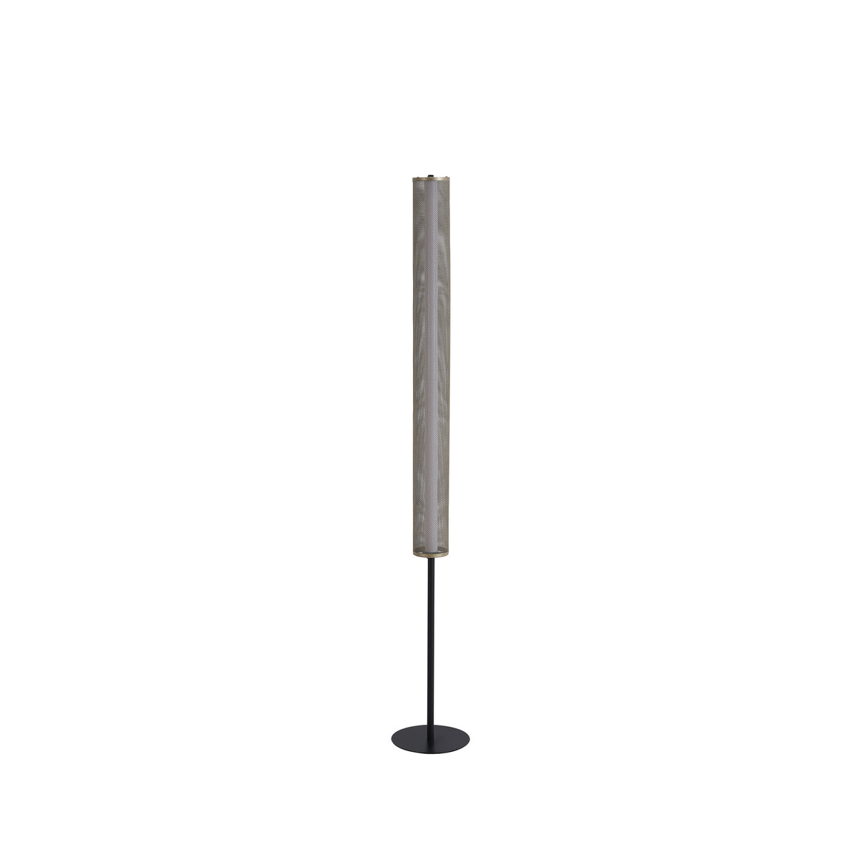 Searchlight Electric Thread LED Floor Lamp, Gold Mesh and Matt Black Metal 25153-1BK