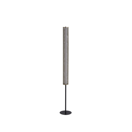 Searchlight Electric Thread LED Floor Lamp, Gold Mesh and Matt Black Metal 25153-1BK