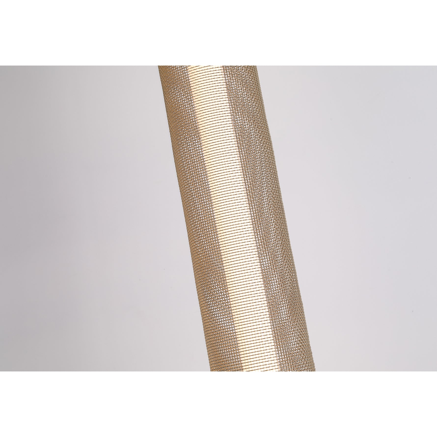 Searchlight Electric Thread LED Floor Lamp, Gold Mesh and Matt Black Metal 25153-1BK