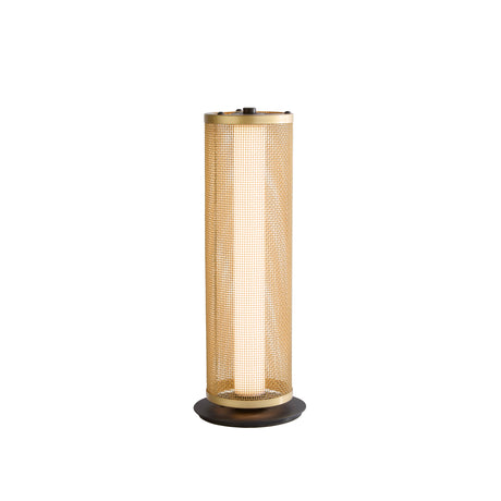 Thread LED Table Lamp, Gold Mesh and Matt Black