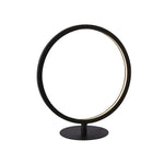 Cirque Ring Table Lamp - Black Metal & Opal Silicon
