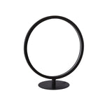 Searchlight Electric Cirque Ring Table Lamp - Black Metal & Opal Silicon 25771-1BK